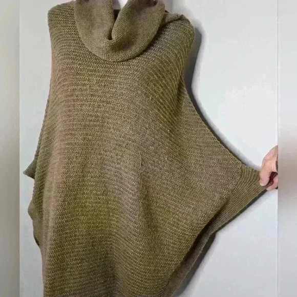 Merona Cowl Neck Sweater Poncho M/L - Picture 2 of 8